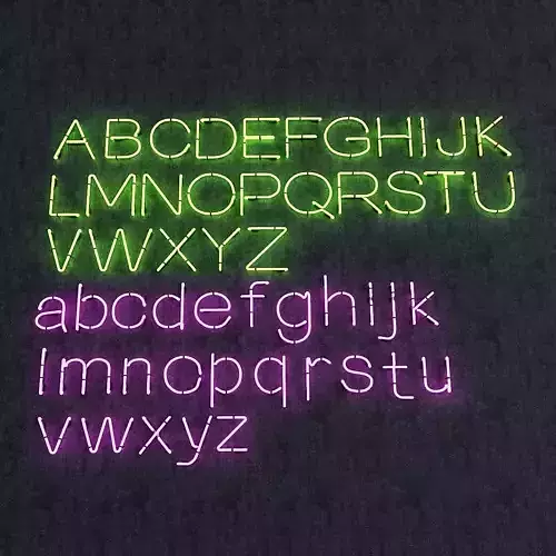 Neon Alphabet