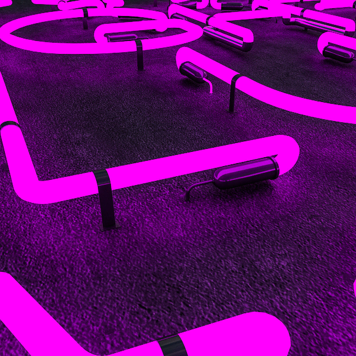 Night Club Neon Sign Low-poly 3D model_2