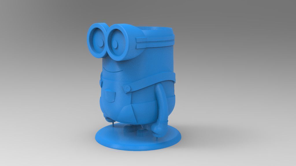 Minion Flower Pot for 3D print 3D print model_8