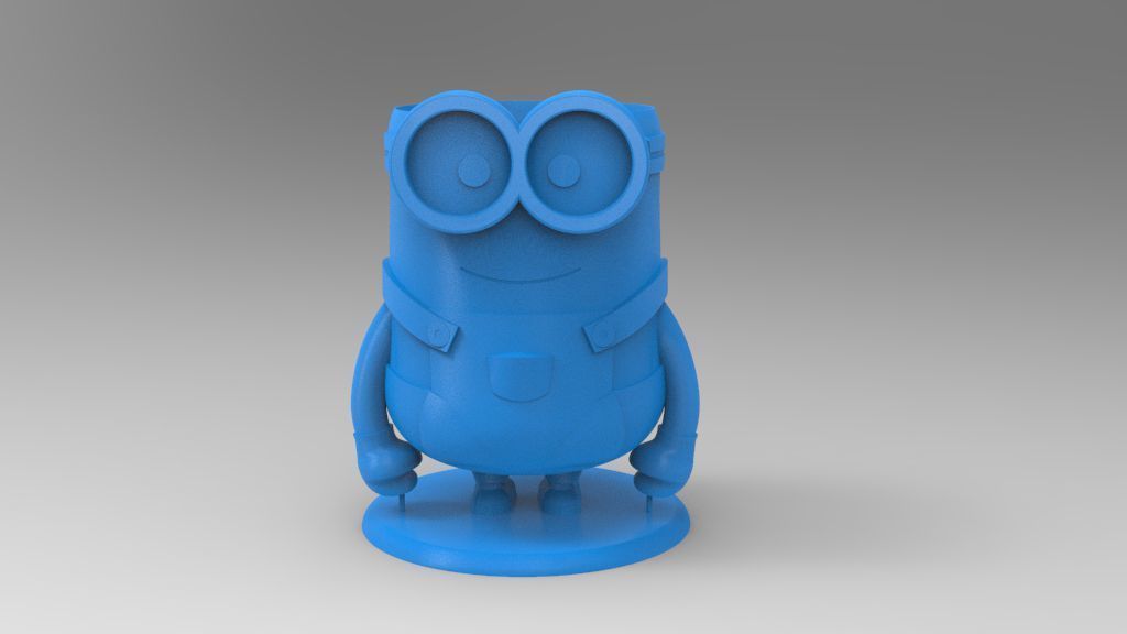 Minion Flower Pot for 3D print 3D print model_1