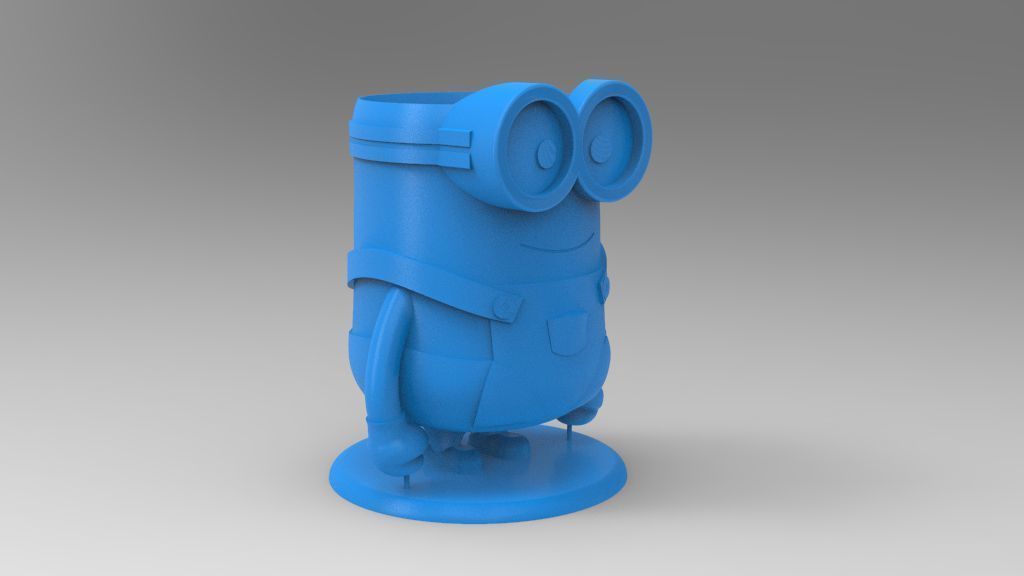 Minion Flower Pot for 3D print 3D print model_7