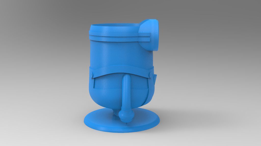 Minion Flower Pot for 3D print 3D print model_6