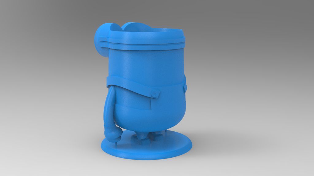 Minion Flower Pot for 3D print 3D print model_3