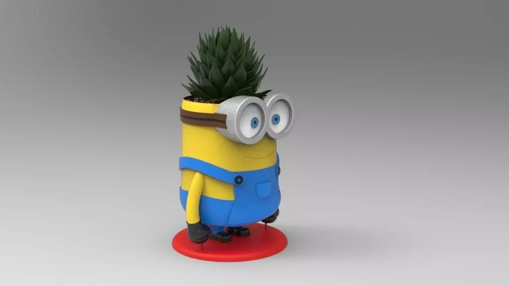 Minion Flower Pot for 3D print 3D print model_0