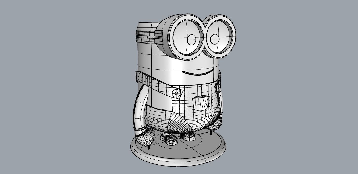 Minion Flower Pot for 3D print 3D print model_9