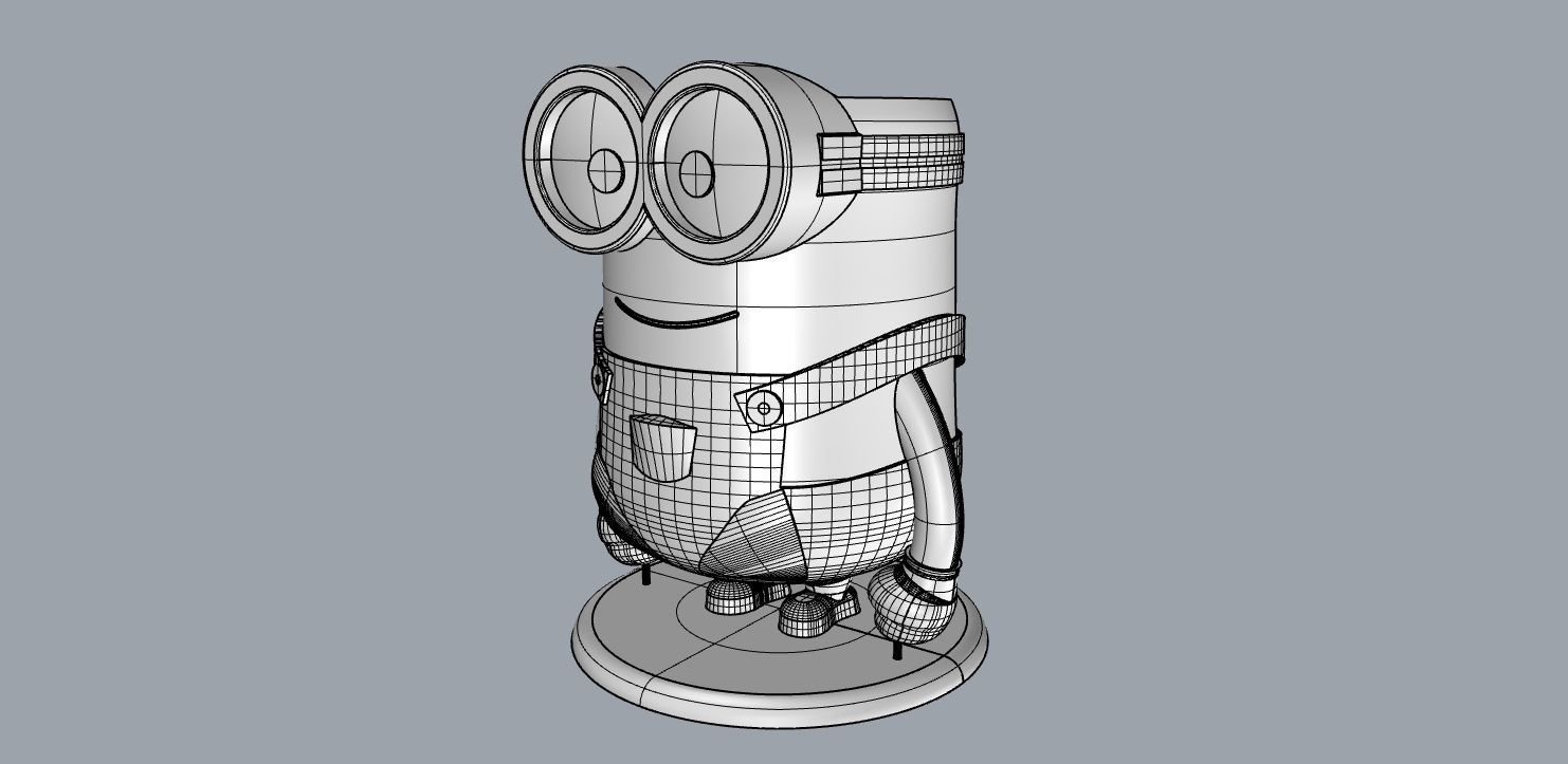 Minion Flower Pot for 3D print 3D print model_10