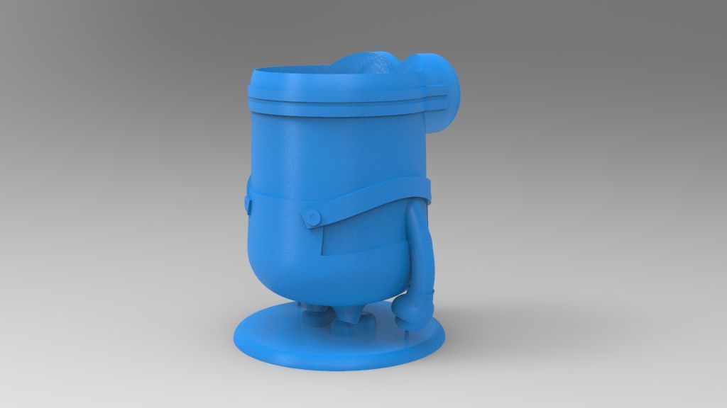 Minion Flower Pot for 3D print 3D print model_5