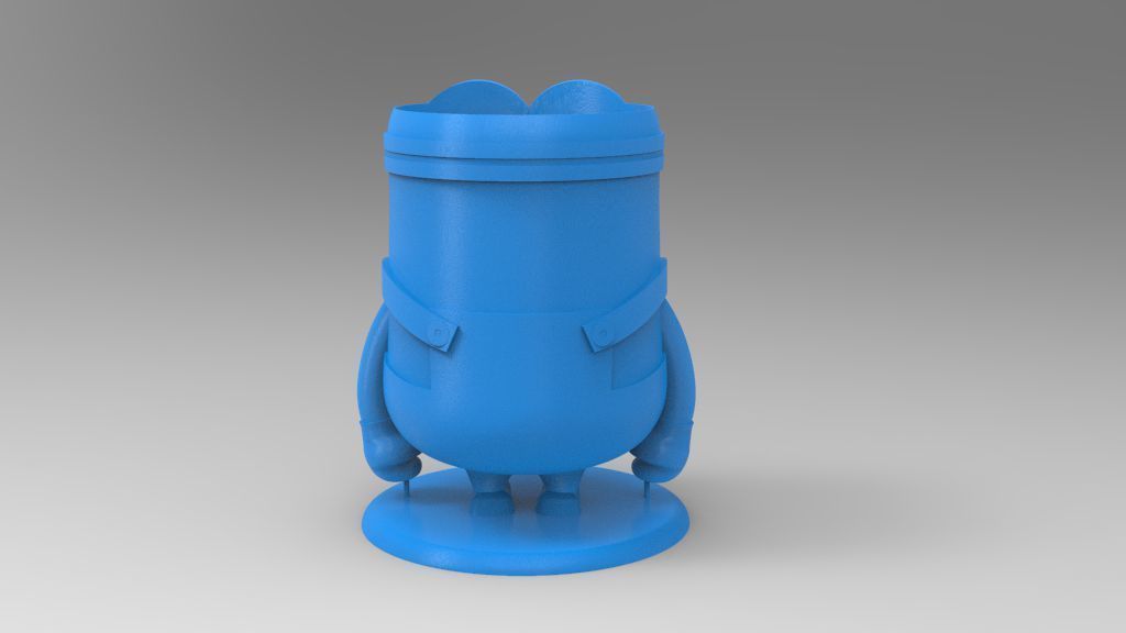 Minion Flower Pot for 3D print 3D print model_4
