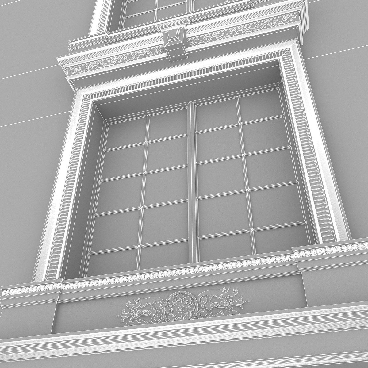Window Frame 05 3D model_5