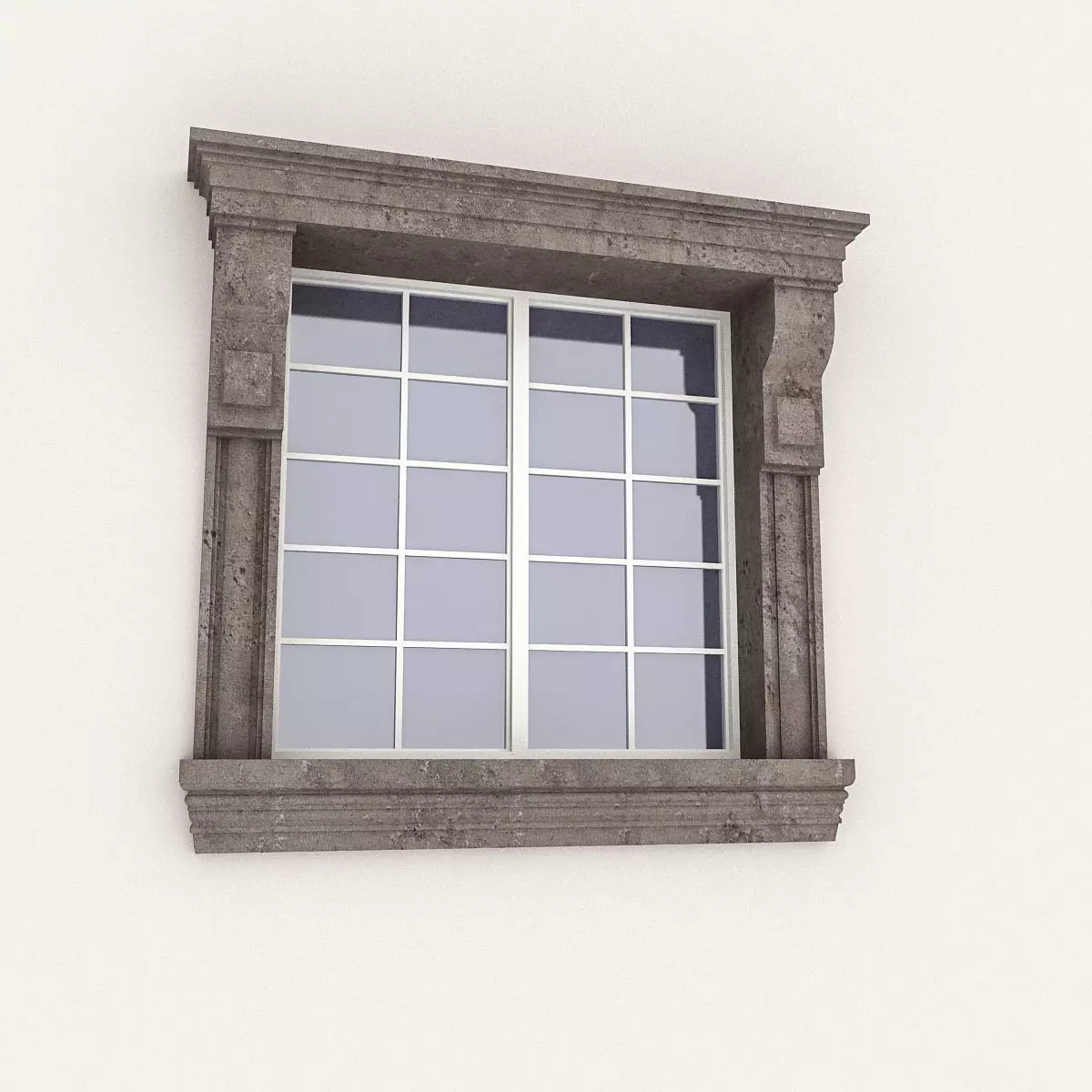 Window Frame 11 Low-poly 3D model_0