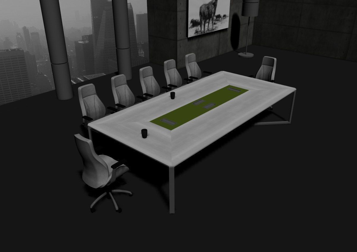modern meeting room cd366 3D model_33