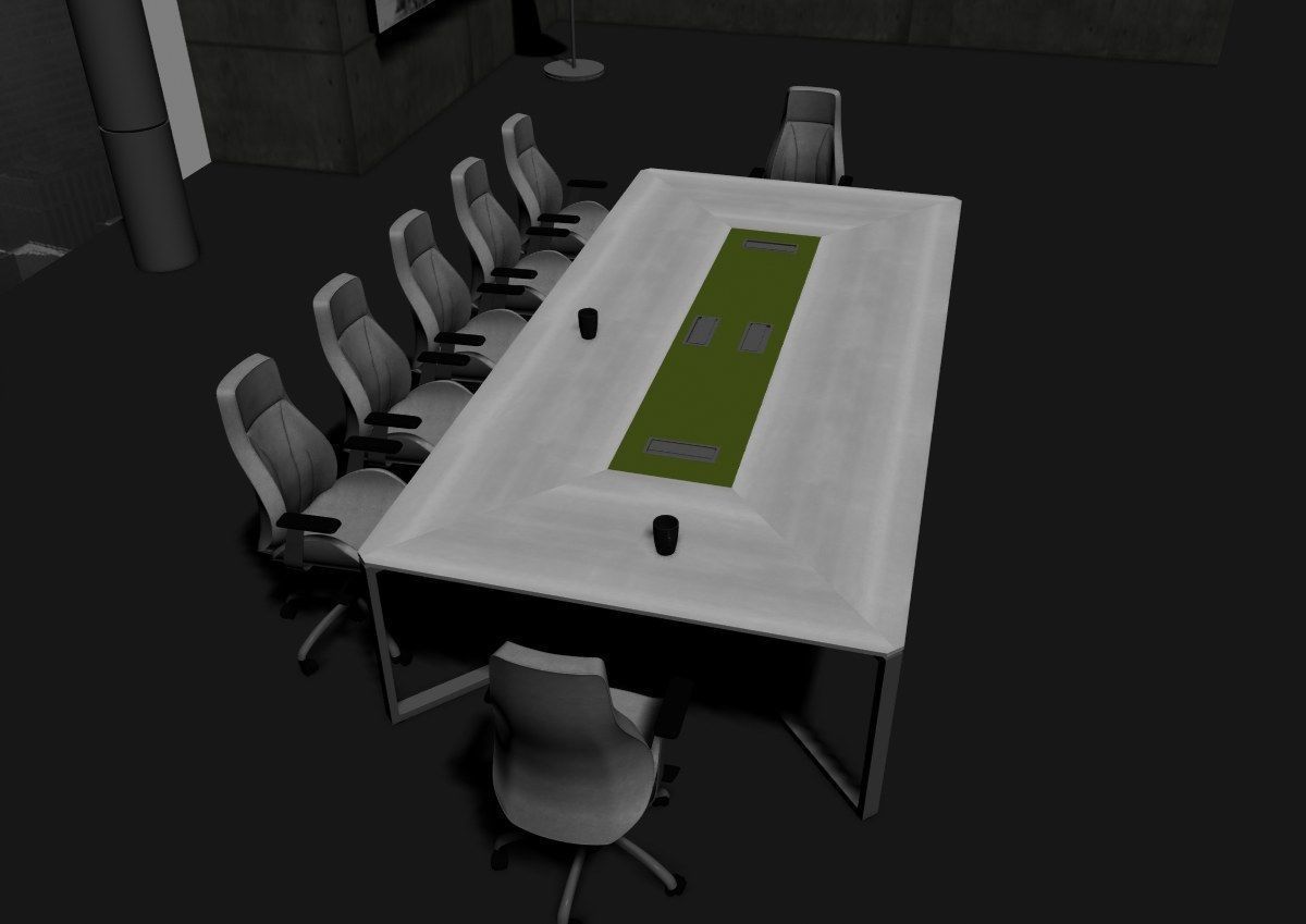 modern meeting room cd366 3D model_36