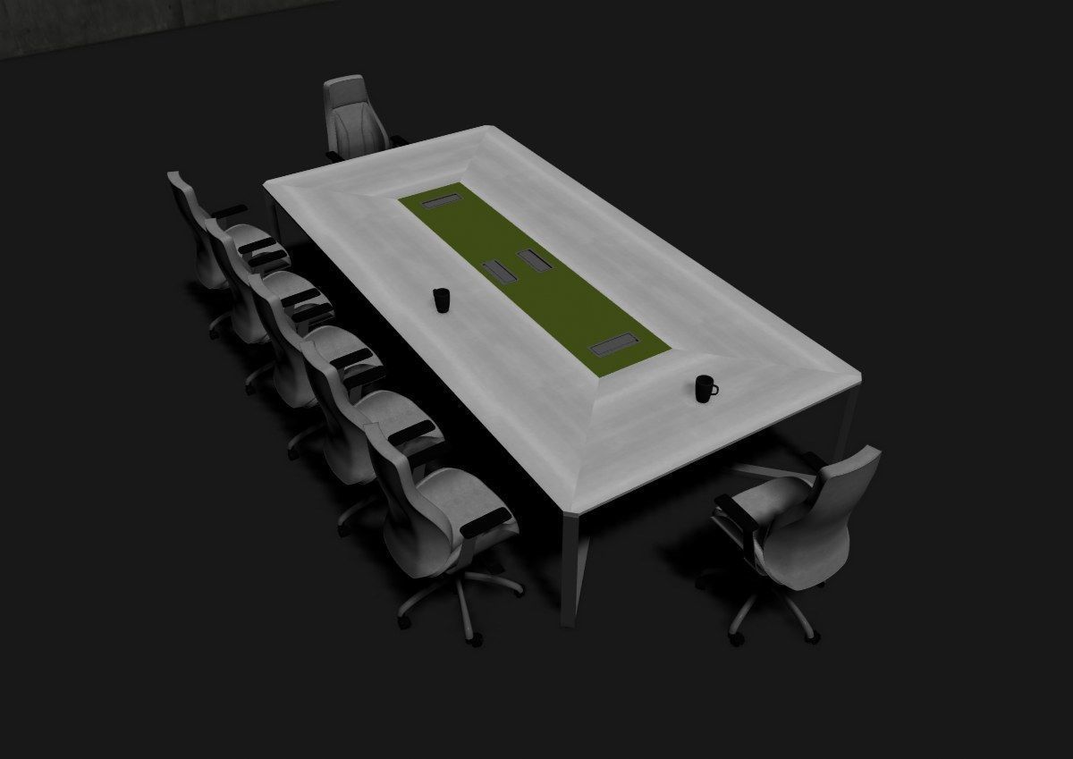 modern meeting room cd366 3D model_43