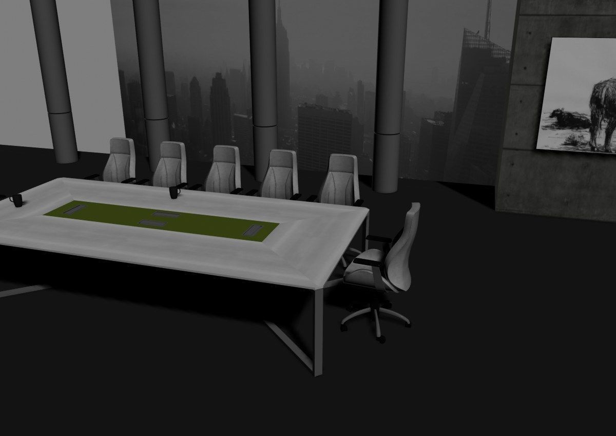 modern meeting room cd366 3D model_17