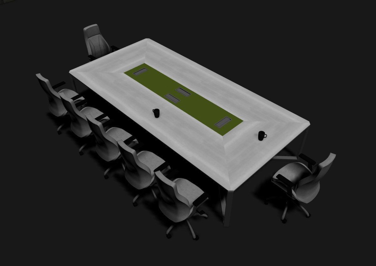 modern meeting room cd366 3D model_47