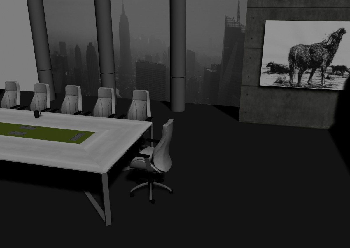 modern meeting room cd366 3D model_16