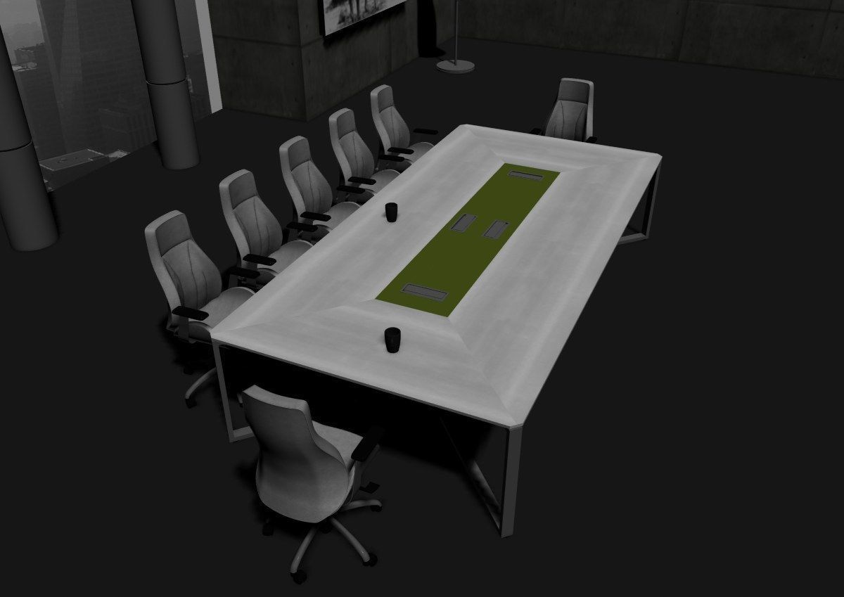 modern meeting room cd366 3D model_35