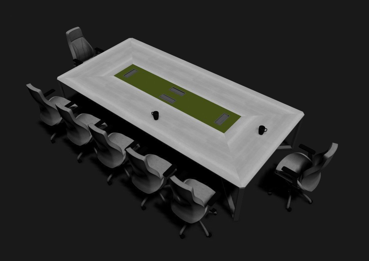 modern meeting room cd366 3D model_49
