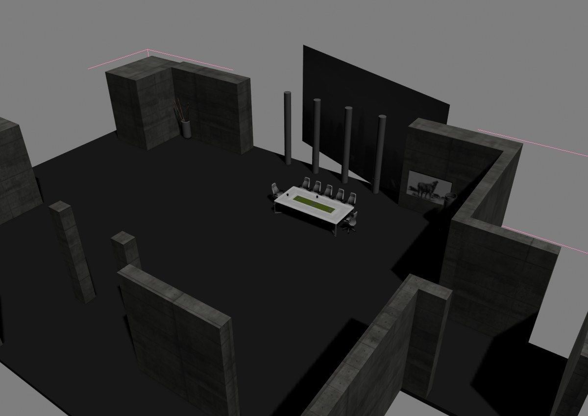 modern meeting room cd366 3D model_4