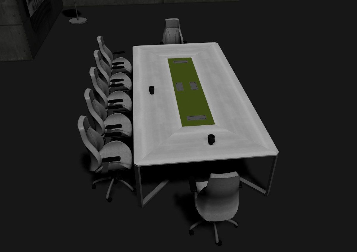 modern meeting room cd366 3D model_38