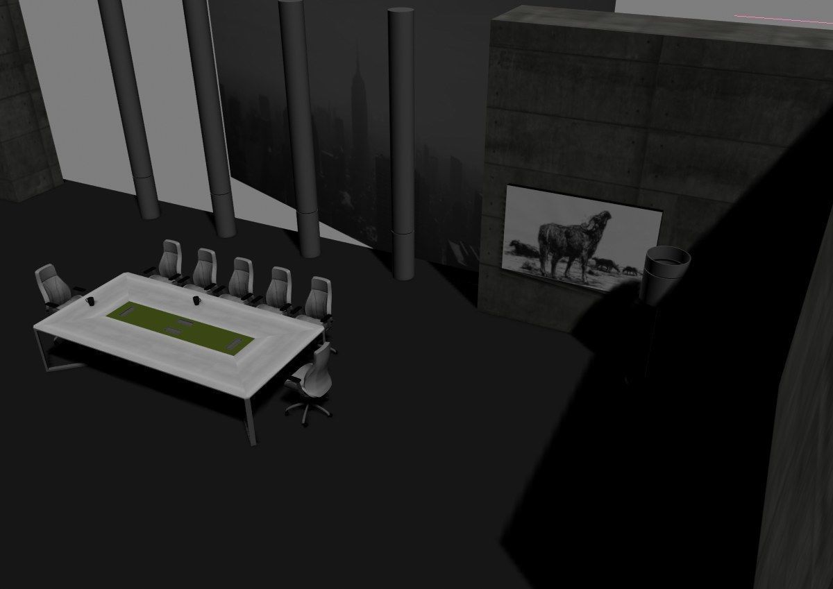 modern meeting room cd366 3D model_10