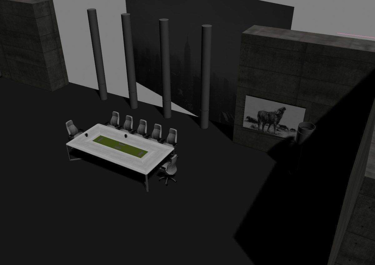 modern meeting room cd366 3D model_9
