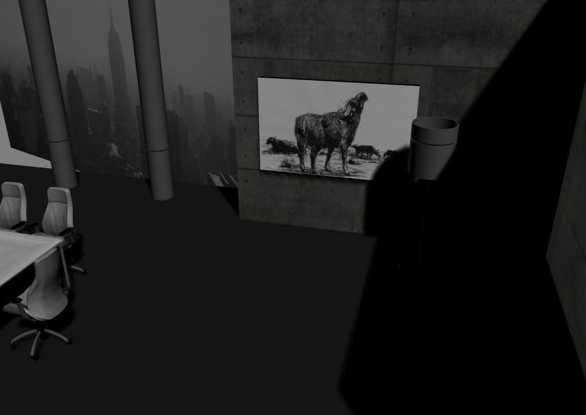 modern meeting room cd366 3D model_12