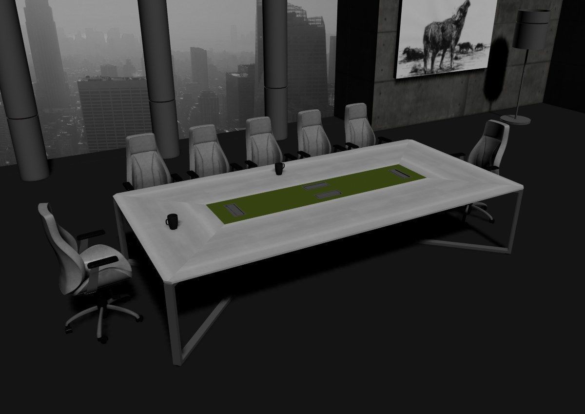 modern meeting room cd366 3D model_29