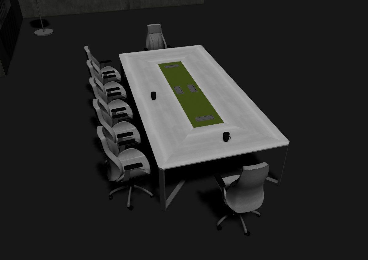 modern meeting room cd366 3D model_39