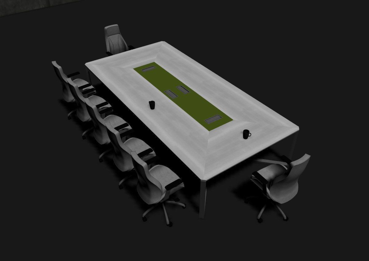 modern meeting room cd366 3D model_44