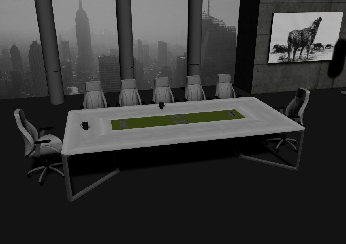 modern meeting room cd366 3D model_26