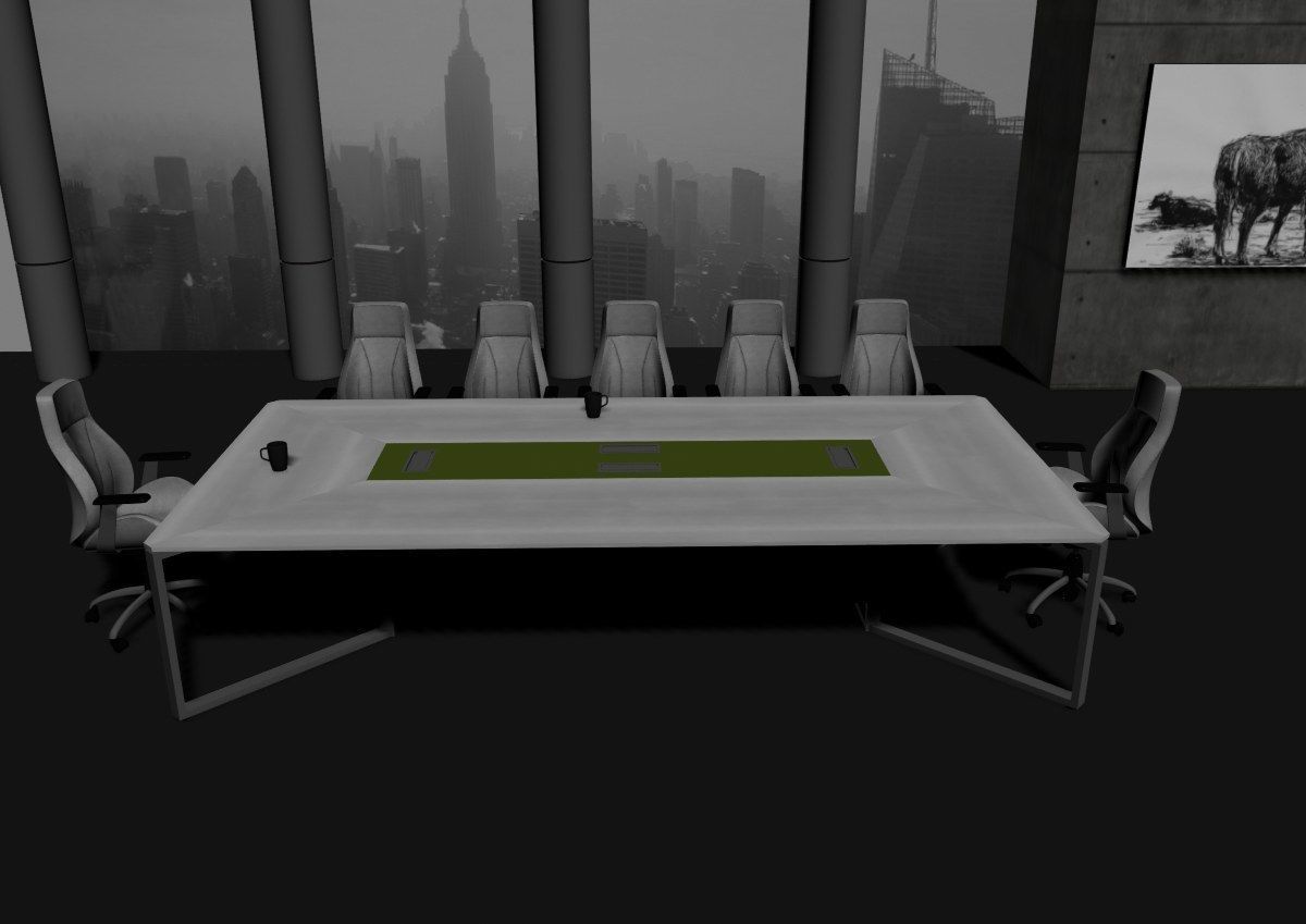 modern meeting room cd366 3D model_23