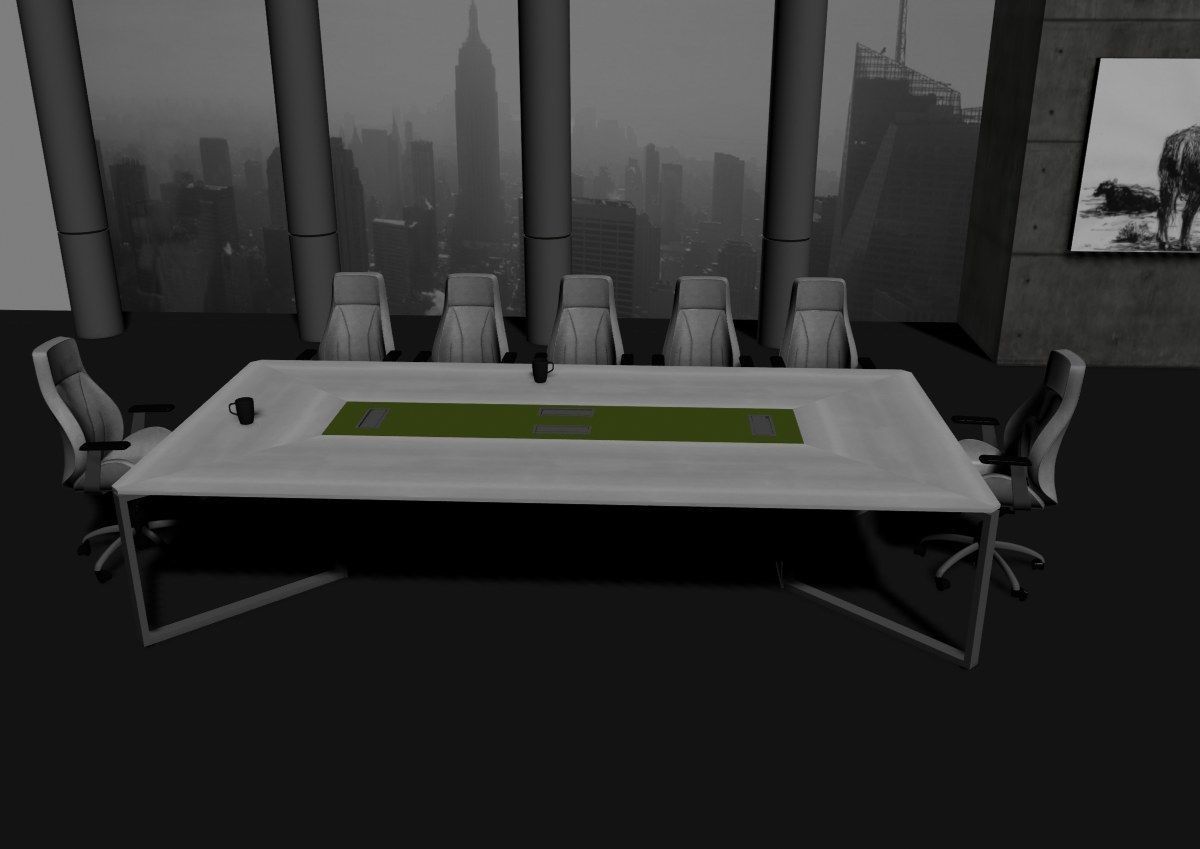 modern meeting room cd366 3D model_22