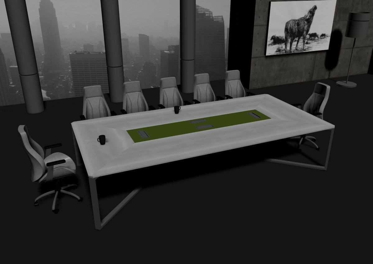 modern meeting room cd366 3D model_28