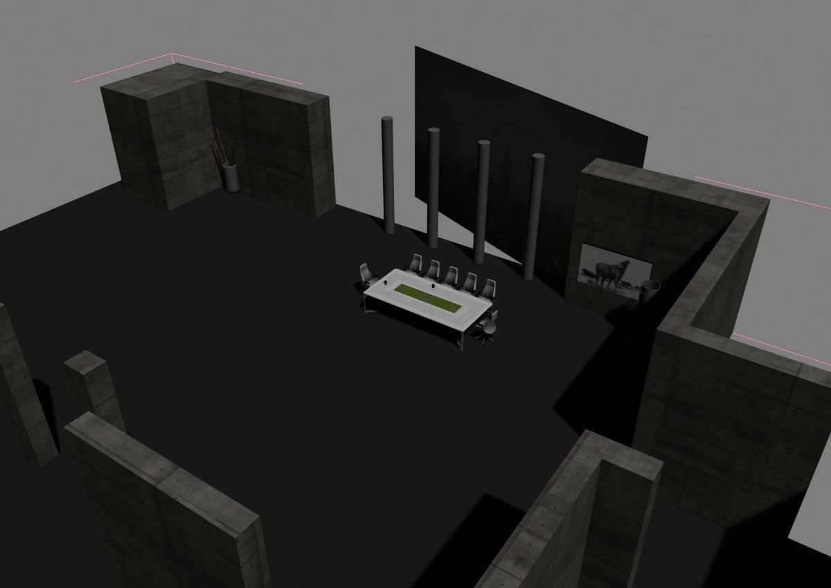 modern meeting room cd366 3D model_5