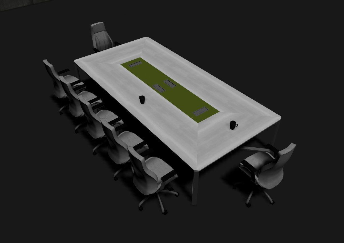 modern meeting room cd366 3D model_45