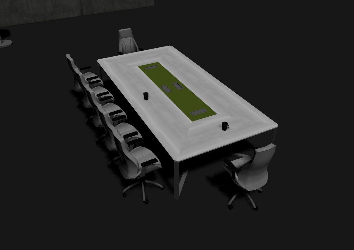 modern meeting room cd366 3D model_41