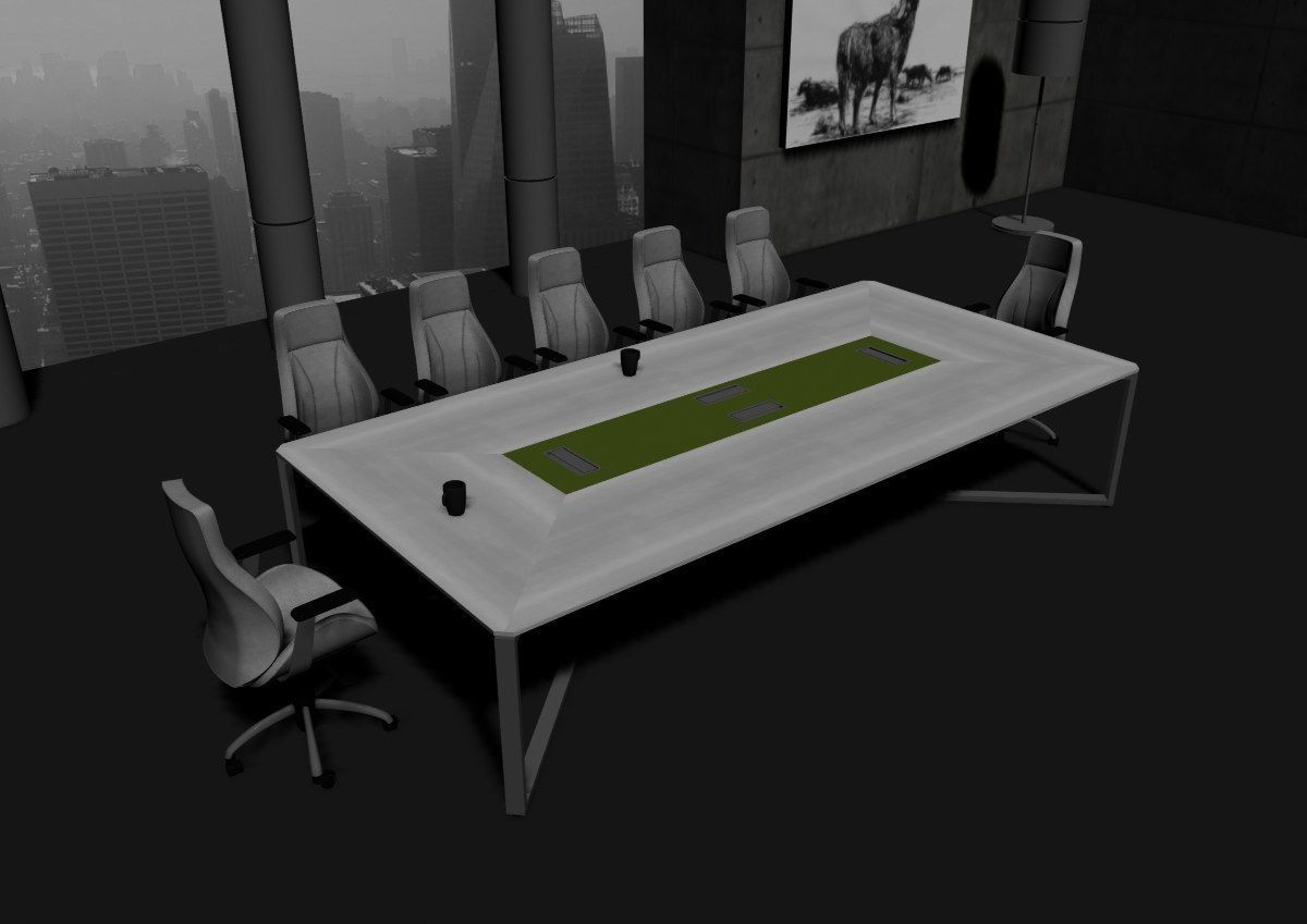 modern meeting room cd366 3D model_31
