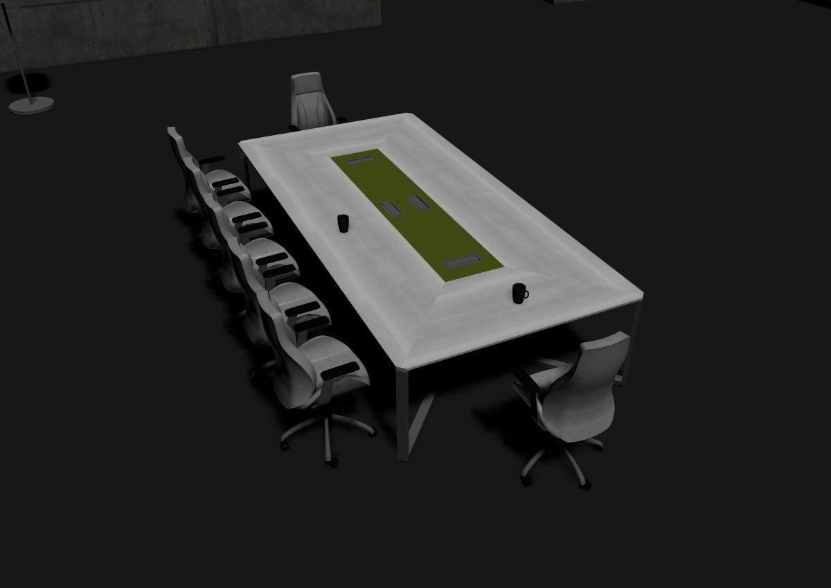 modern meeting room cd366 3D model_40