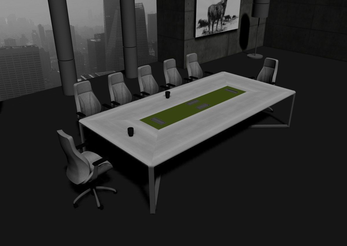 modern meeting room cd366 3D model_32