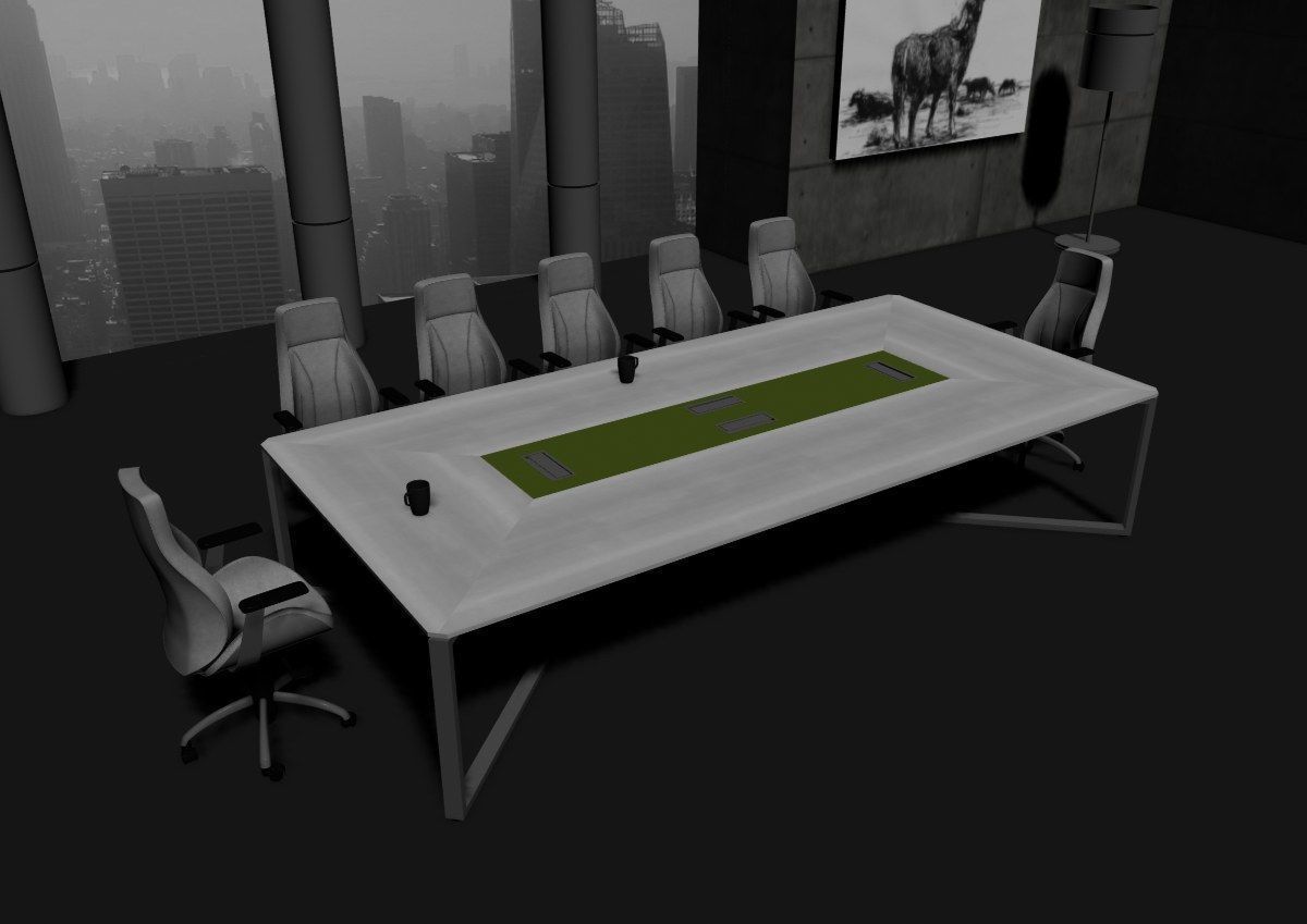 modern meeting room cd366 3D model_30