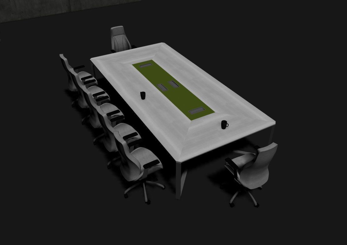 modern meeting room cd366 3D model_42