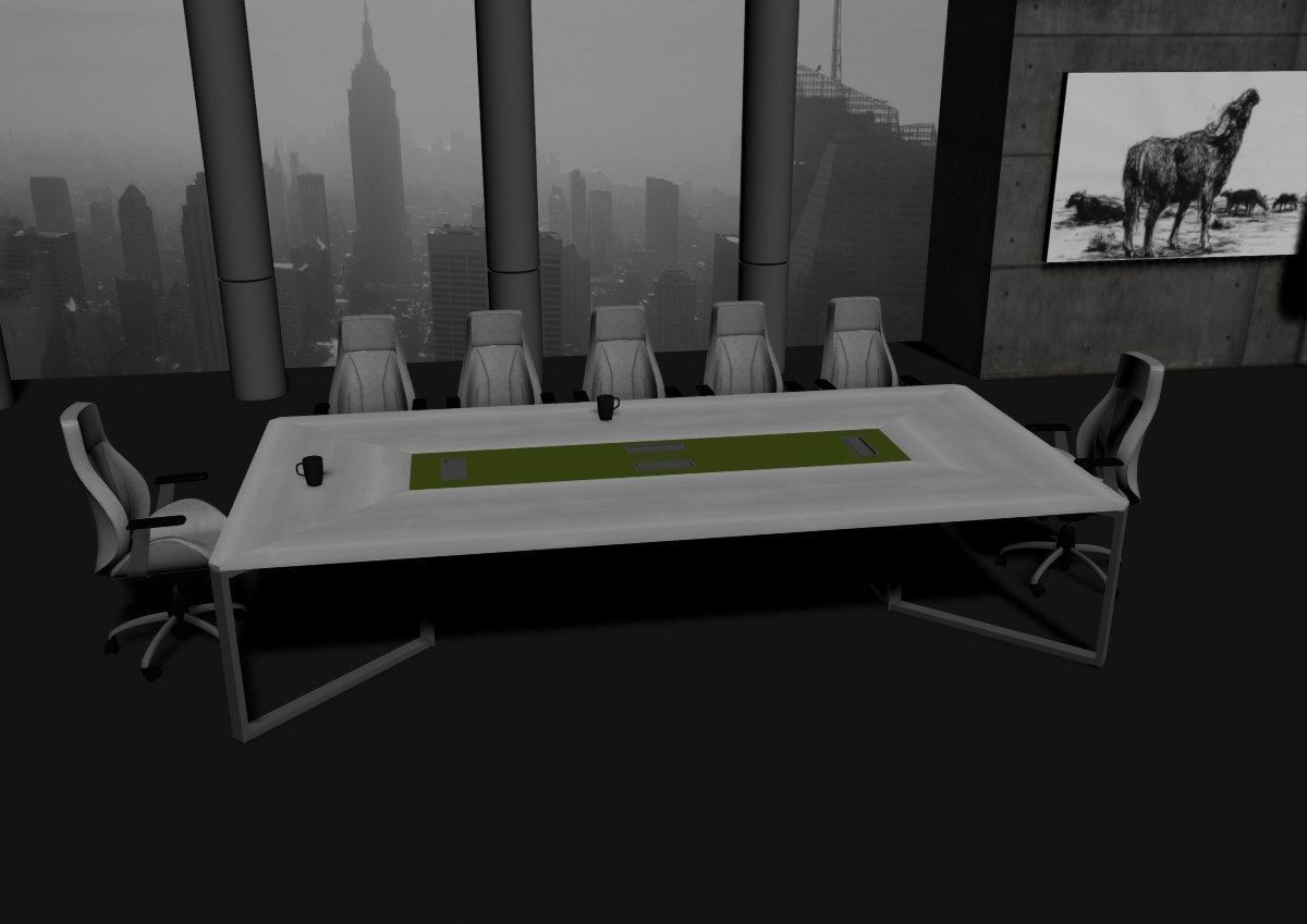 modern meeting room cd366 3D model_25
