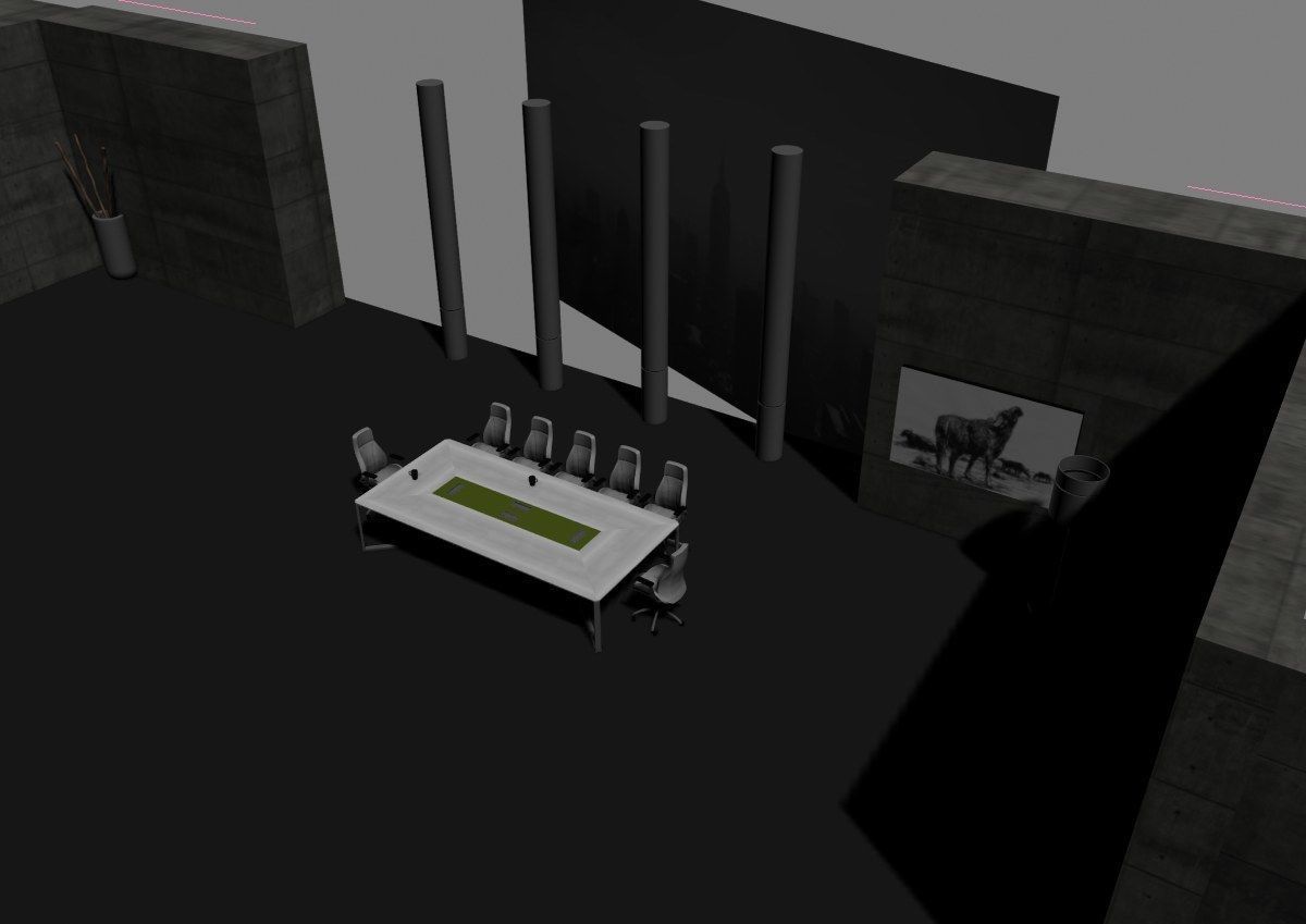 modern meeting room cd366 3D model_8