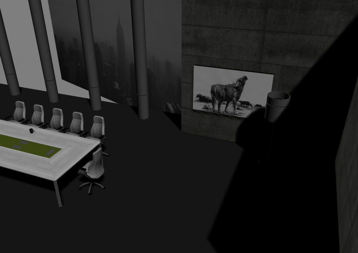 modern meeting room cd366 3D model_11