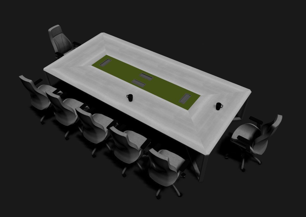 modern meeting room cd366 3D model_50