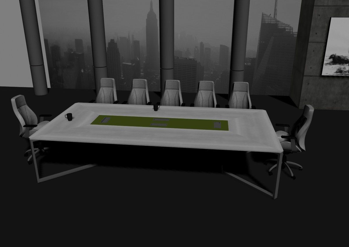 modern meeting room cd366 3D model_21
