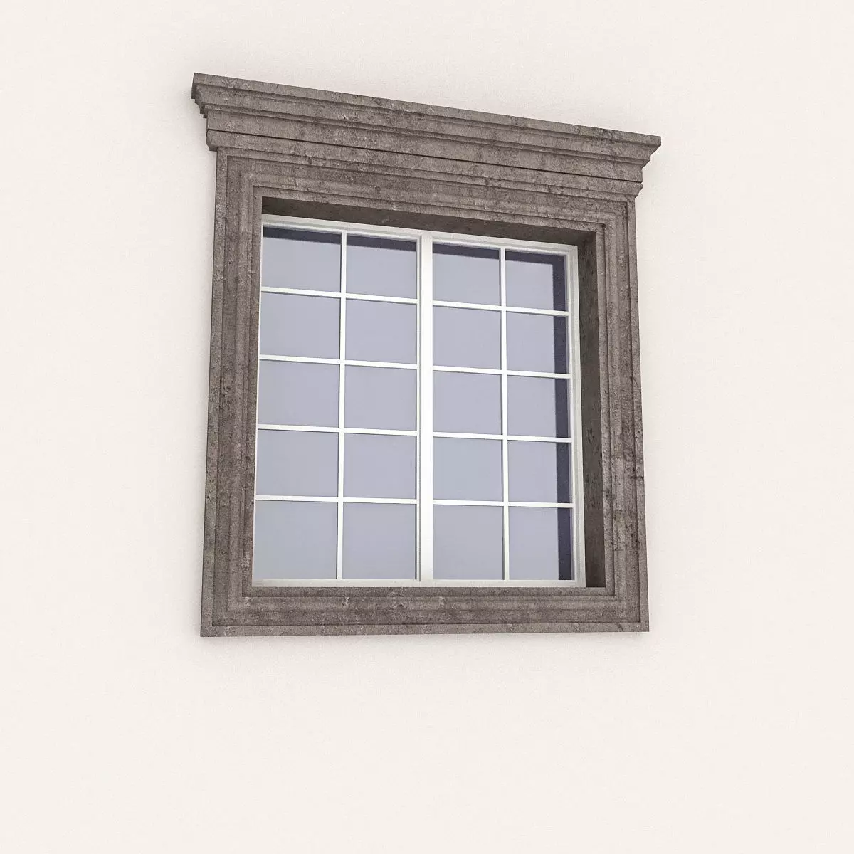 Window Frame 14 Low-poly 3D model_0
