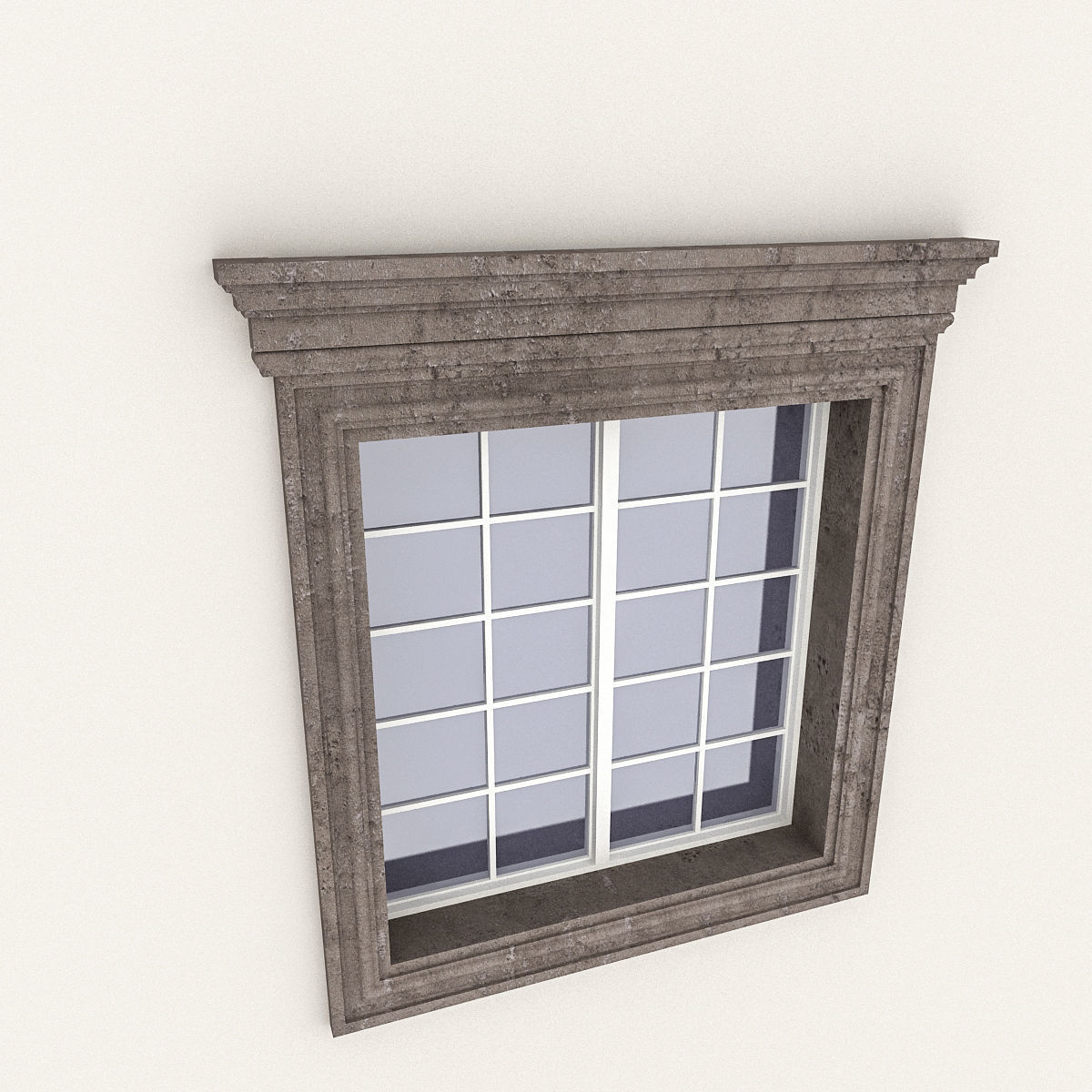 Window Frame 14 Low-poly 3D model_2