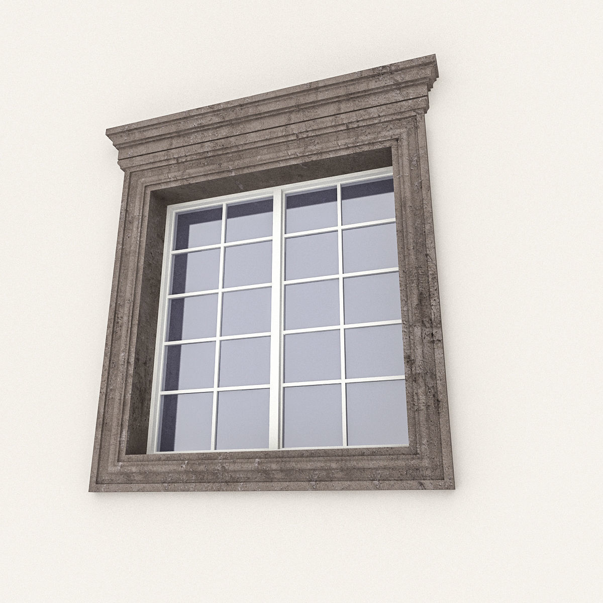 Window Frame 14 Low-poly 3D model_1